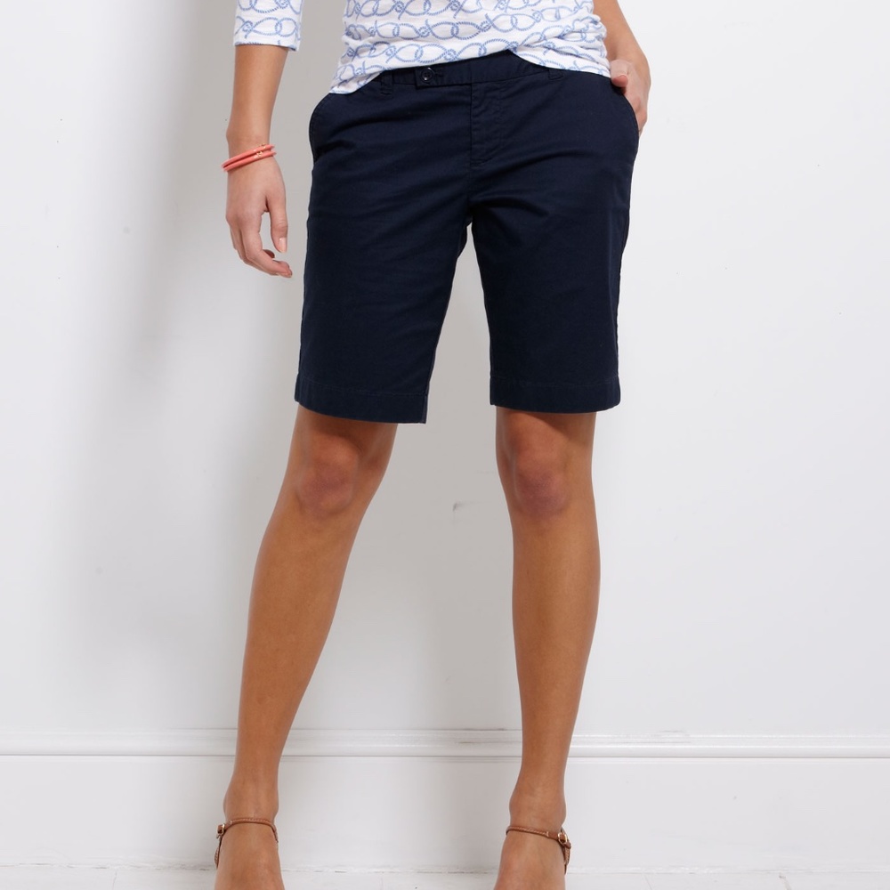 J.Crew Chino City Fit Capri Shorts Navy Blue